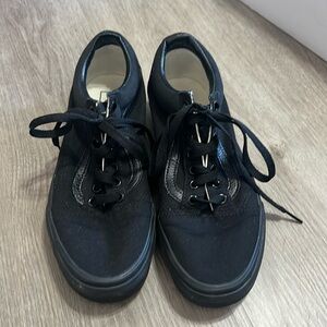 All black old school vans